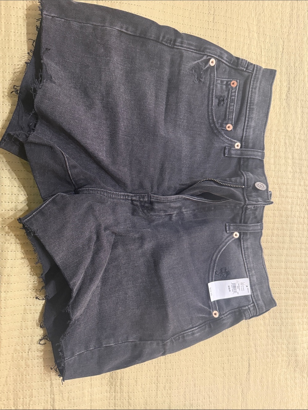 GAP Black Denim Cutoff Shorts